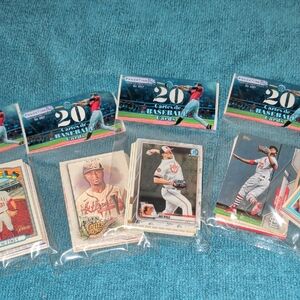 Presstine BASEBALL TRADING CARDS (100) Brand New Random